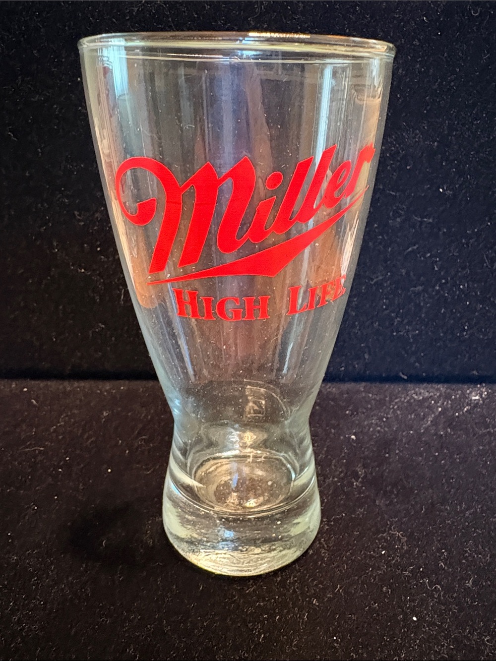 Miller High Life Pilsner Glass with Red Logo - Branded Barware